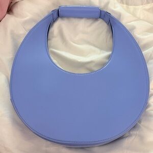 STAUD Moon Bag in Blue Hydrangea